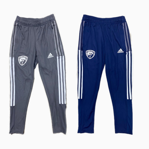 Adidas trio track pants juniors large | Grey adidas sweatpants, White adidas,  White joggers